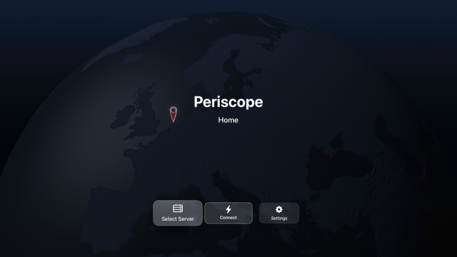 List of the user's own Periscope servers on Apple TV